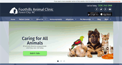 Desktop Screenshot of foothillsanimalclinicnc.com