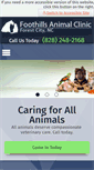 Mobile Screenshot of foothillsanimalclinicnc.com